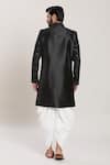 Shop_Arihant Rai Sinha_Black Silk, Velvet Zari, Sequins Embroidered Kurta Set _at_Aza_Fashions