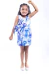 Buy_LA DEE DA_Blue Cotton Blend Printed Jellyfish Fish Jumpsuit  