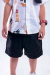 Buy_LA DEE DA_White Cotton Blend Printed Pirates Of The Caribbean Shirt With Shorts  