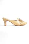 Azora_Gold Sequin Sona Gota Embellished Heels _Online_at_Aza_Fashions