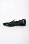 Bubber Couture Green Cruz Solid Pointed-toe Mojdi Online at Aza Fashions Bubber Couture_Green Cruz Solid Pointed-toe Mojdi _Online_at_Aza_Fashions