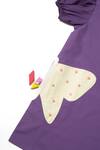 Studio Y_Purple Cotton Applique Butterfly Nectar Quest Dress  _Online_at_Aza_Fashions