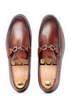 Shop_Vantier_Brown Ferra Horsebit Slip-on Loafers _at_Aza_Fashions