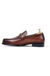 Shop_Vantier_Brown Ferra Horsebit Slip-on Loafers _Online_at_Aza_Fashions