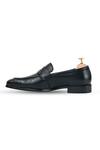 Shop_Vantier_Black Ripper Grain Penny Loafers _Online_at_Aza_Fashions