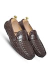 Buy_Vantier_Brown Ross Weaved Leather Loafers _at_Aza_Fashions