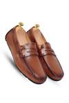 Buy_Vantier_Brown Markchapman Driving Plain Moccasins _at_Aza_Fashions