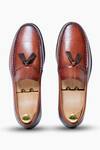 Shop_Vantier_Brown Tassel Stalwart Slip-on Leather Loafers _at_Aza_Fashions