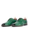 Vantier_Green Plain Zurich Lace-up Oxford Shoes _Online_at_Aza_Fashions