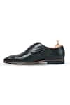 Shop_Vantier_Black Crocodile Textured Bruno Oxford Croc Leather Shoes _Online_at_Aza_Fashions