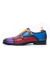 Buy_Vantier_Multi Color Brogue Petro Al Casa Monk Strap Shoes _Online_at_Aza_Fashions