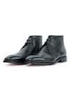 Shop_Vantier_Black King Croc Leather Chukka Boots _Online_at_Aza_Fashions