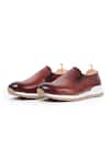 Shop_Vantier_Brown Cory Anderson Leather Sneakers _Online_at_Aza_Fashions