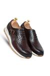 Buy_Vantier_Brown Adam Jeferry Leather Sneakers _at_Aza_Fashions