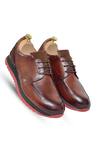 Buy_Vantier_Brown Alexandro Engraved Sneakers _at_Aza_Fashions