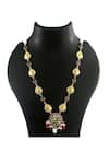 Buy_Noor_Multi Color Peacock Kundan Jadau Necklace _Online_at_Aza_Fashions