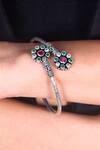 Buy_Noor_Multi Color Cut Work Floral Twister Bangle_at_Aza_Fashions