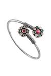 Noor_Multi Color Cut Work Floral Twister Bangle_Online_at_Aza_Fashions