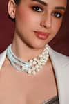 Buy_joules by radhika_Multi Color Bead Exquisite Embellished Choker _at_Aza_Fashions