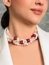 joules by radhika_Multi Color Bead Luxurious Embellished Choker _Online_at_Aza_Fashions