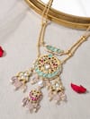 Shop_joules by radhika_Multi Color Stone Joyous Embellished Pendant Necklace _at_Aza_Fashions