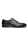 Dang Shoes_Black Brogue Pattern Lace-up Shoes _Online_at_Aza_Fashions
