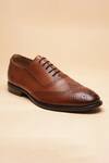 Shop_Dang Shoes_Brown Atom Brogue Eve Shoes  _at_Aza_Fashions