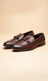 Buy_Dang Shoes_Brown Harold Tassel Embellished Loafers  _at_Aza_Fashions