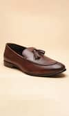 Shop_Dang Shoes_Brown Harold Tassel Embellished Loafers  _at_Aza_Fashions