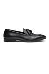 Dang Shoes_Black Harold Front Tassel Embellished Loafers  _Online_at_Aza_Fashions