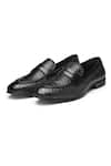 Buy_Dang Shoes_Black Croco Loafers  _at_Aza_Fashions