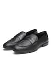 Buy_Dang Shoes_Black Penny Matty Woven Loafers  _at_Aza_Fashions