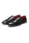 Buy_Dang Shoes_Black Round Toe Penny Loafers  _at_Aza_Fashions