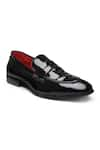 Shop_Dang Shoes_Black Round Toe Penny Loafers  _at_Aza_Fashions