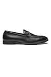 Dang Shoes_Black Raj Front Buckle Loafers  _Online_at_Aza_Fashions