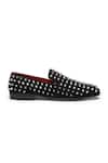 Dang Shoes_Black Spike Stud Embellished Shoes  _Online_at_Aza_Fashions