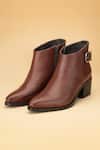 Buy_Dang Shoes_Brown Iole Cowboy Oily Boots_at_Aza_Fashions