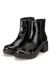 Buy_Dang Shoes_Black Theresa Patent Leather Boots _at_Aza_Fashions