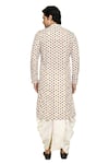 Buy_Aryavir Malhotra_White Dhoti Pant Dupion Art Silk Embroidered Floral Jaal Pattern Kurta With _Online_at_Aza_Fashions