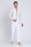 Shop_Arun verma_White Linen Embroidered Aari Jacket 