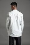Shop_Arun verma_White Silk Embroidered Placement Shirt Kurta_at_Aza_Fashions