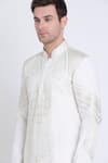 Buy_Arun verma_Ivory Silk Embroidery Resham Kurta