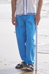 Buy_Dash and Dot_Blue 100% Organic Cotton Bishop Front Pleat Pant _Online_at_Aza_Fashions