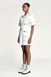 Shahin Mannan_White Gabardine Embroidered Fish And Prawn Collared & Jumpsuit _Online_at_Aza_Fashions