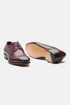 Shop_Kozasko_Maroon Goodyear Welted Longwing Blucher Shoes _at_Aza_Fashions