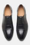 Shop_Kozasko_Black Goodyear Welted Captoe Oxford Shoes _at_Aza_Fashions