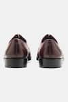 Buy_Kozasko_Maroon Goodyear Welted Chisel Toe Oxford Shoes _Online_at_Aza_Fashions