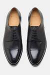 Shop_Kozasko_Black Goodyear Welted Captoe Derby Shoes _at_Aza_Fashions