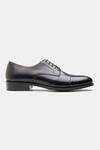 Kozasko_Black Goodyear Welted Captoe Derby Shoes _Online_at_Aza_Fashions