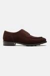 Kozasko_Brown Suede Derby Shoes _Online_at_Aza_Fashions